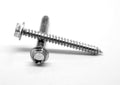1/4-14 x 1 1/2 Sheet Metal Screw Hex Washer Head Type AB Zinc Plated F909