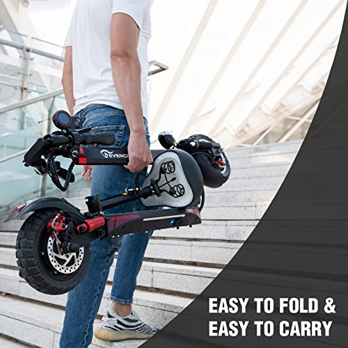 Electric Scooter with 800W Motor, 10'' Solid Tires, Seat & Dual Braking E7005