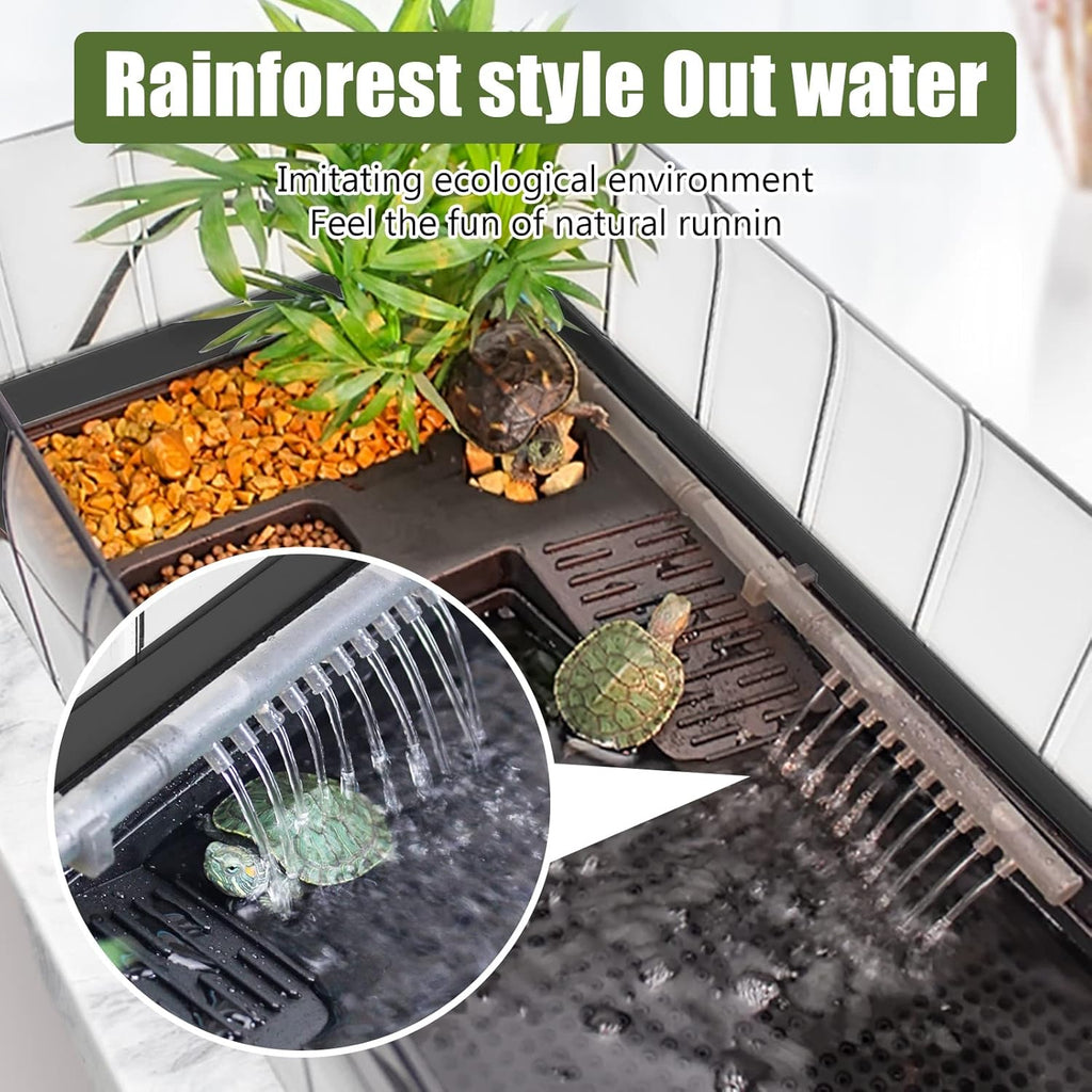 Turtle Aquarium Turtle Tank kit with Water Filter D825741