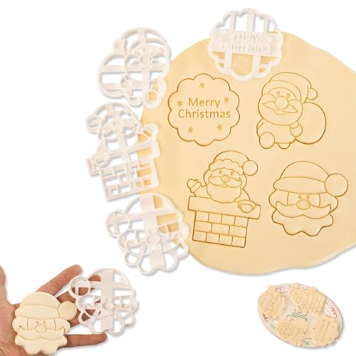 4 Pcs Large Gingerbread Man Cookie Cutter Set Q9930
