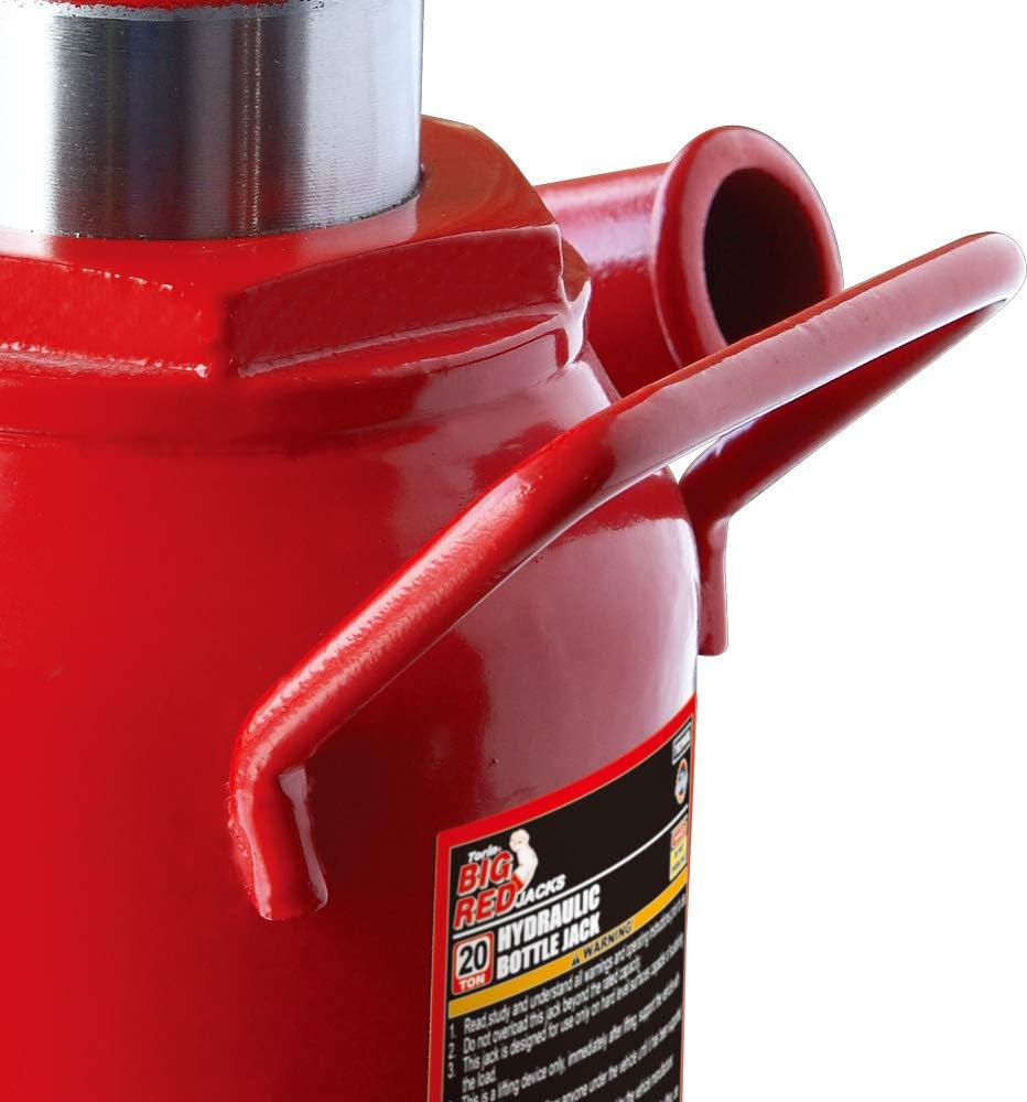 20 Ton Hydraulic Bottle Jack, Red, Pack of 2 A651005
