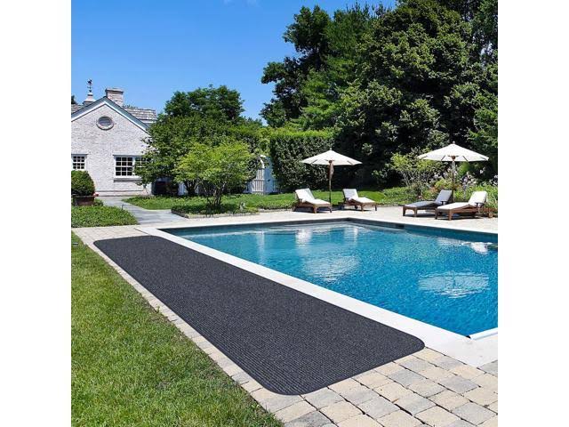 Skid-Resistant Heavy-Duty Carpet Runner, Stormy Blue, 4' x 25' J6504