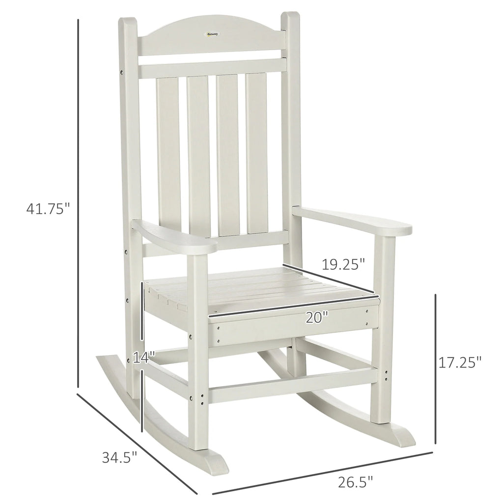 HDPE Outdoor Rocking Chair J4586