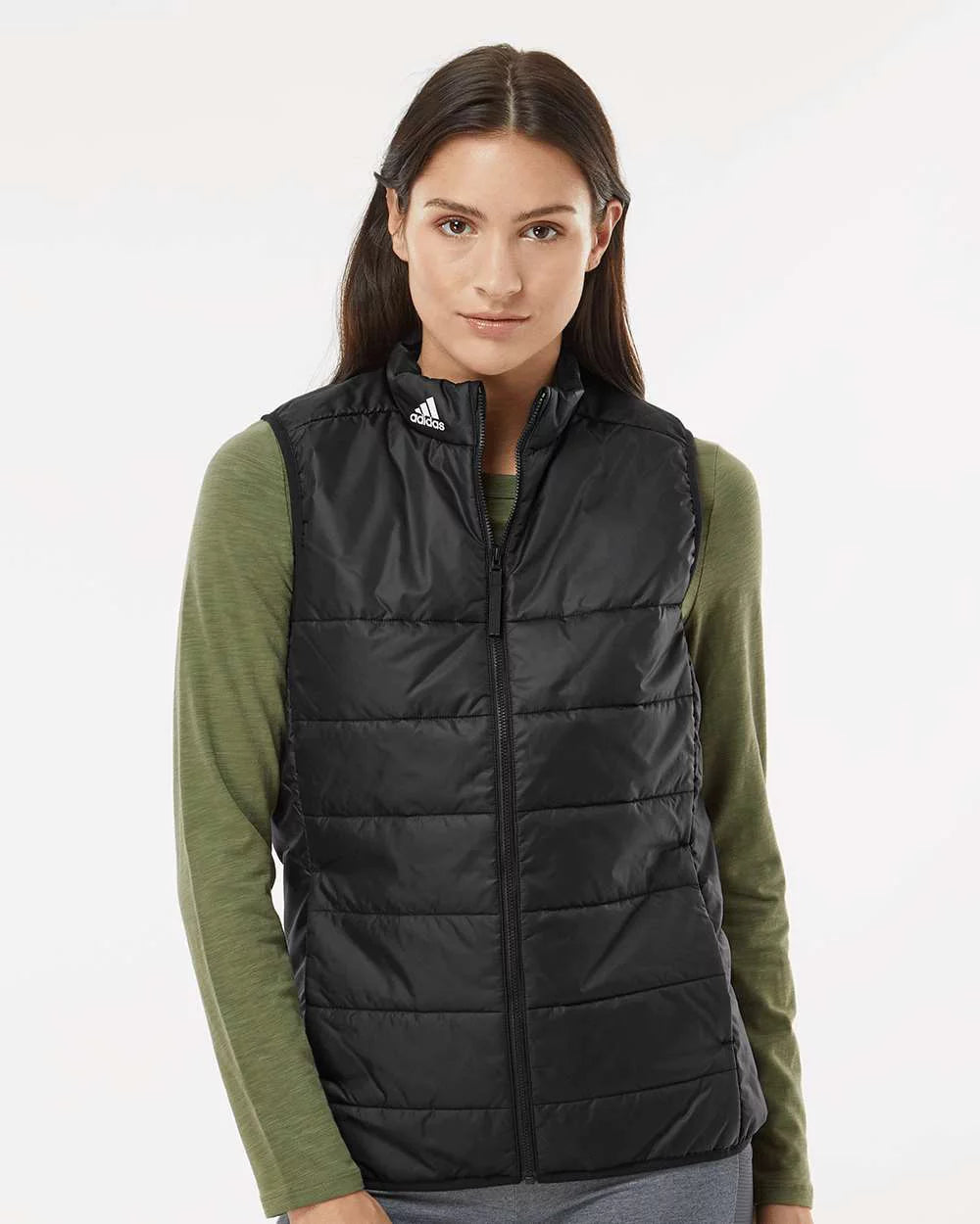 Women's Grey Puffer Vest T990500