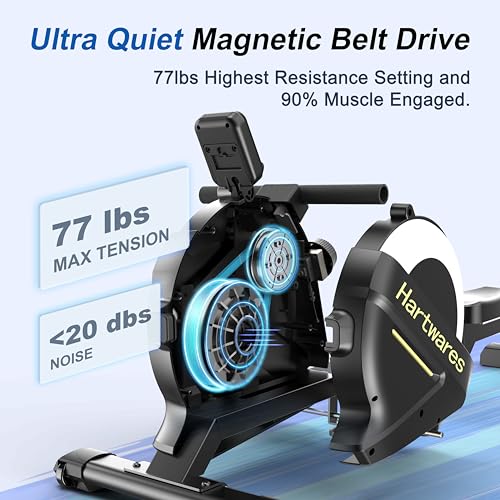 Magnetic Rowing Machine with 16 Levels Quiet Resistance F883