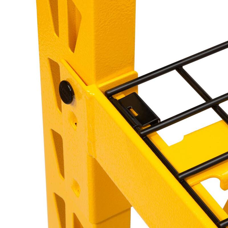 Yellow 3-Tier Wire Steel Shelving Unit E19123