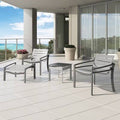 Aluminum Slat Patio Dining Chair F336