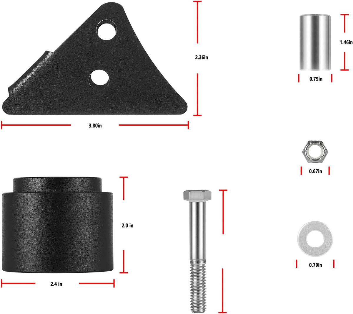 2.5'' Lift Kit UTV Front and Rear Suspension Pack of 2 Z5477