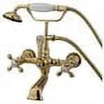 Oil Rub Bronze Wall Mount Clawfoot Tub Filler with Hand Shower V8632