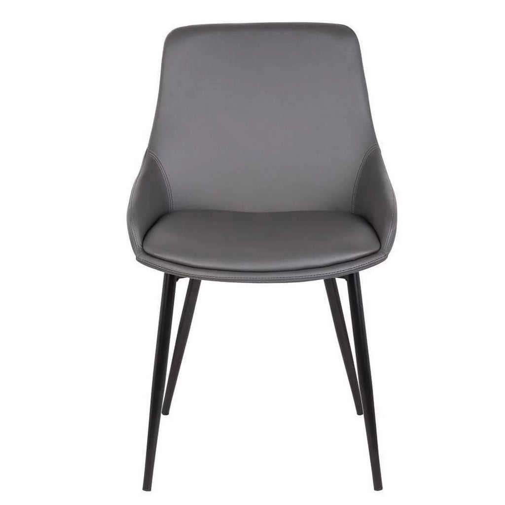 Gray Faux Leather Dining Chair H993