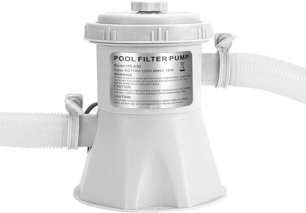 Clear Cartridge Pool Filter Pump, 300 GPH, 110-120V A7457