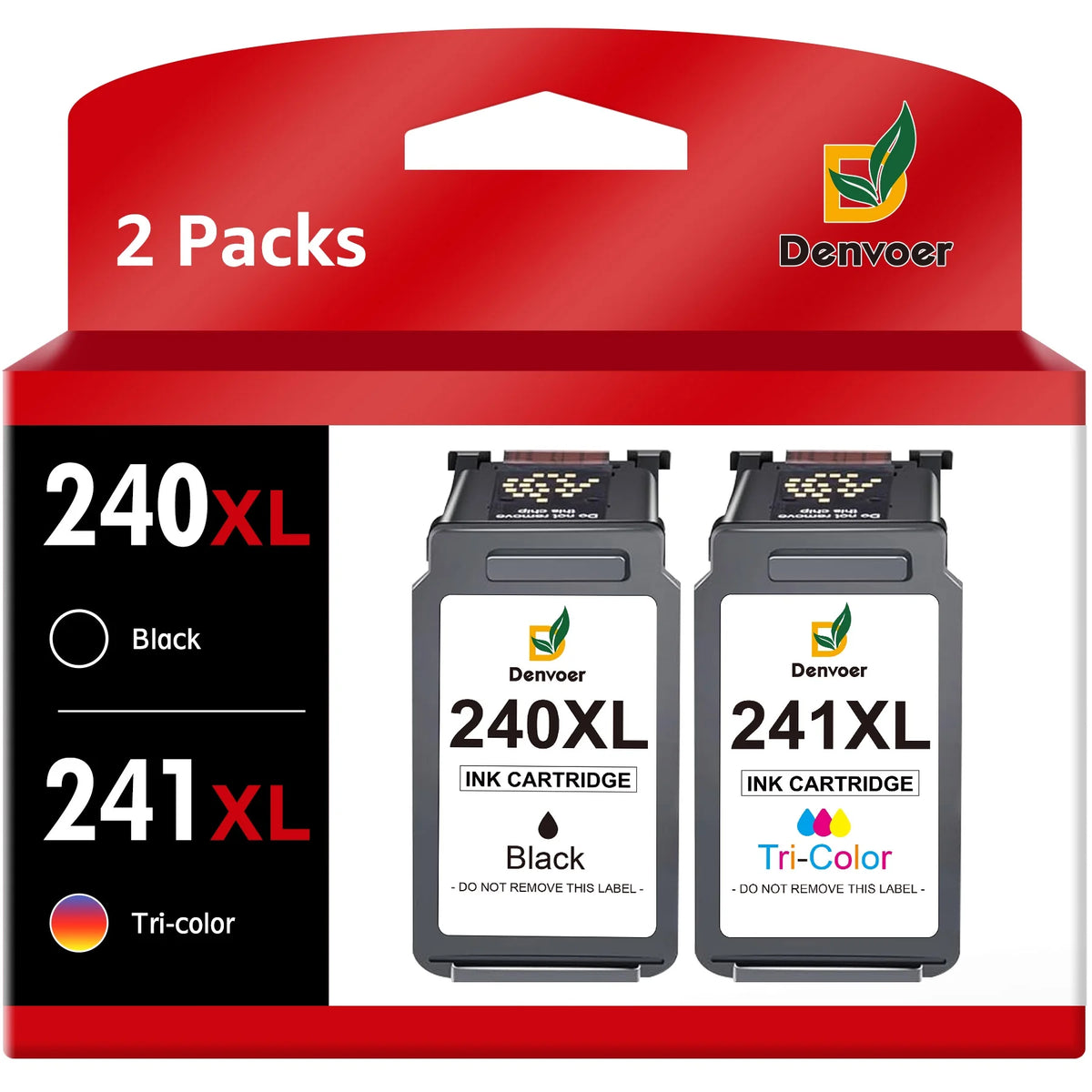 240XL Ink Cartridges 1 Black 1 Tri-Color K470064