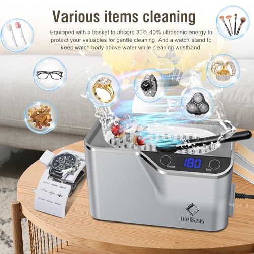 Ultrasonic Jewelry Cleaner 20 Ounces (600ML) with Digital Timer Z283