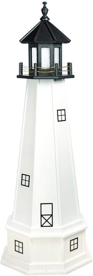 Decorative Lighthouse with Base Wood L673