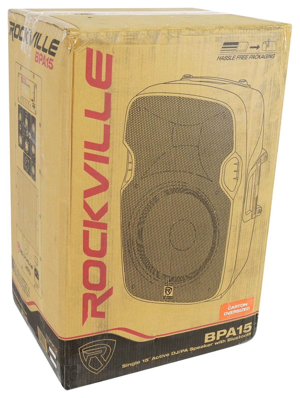 15" 1600w Active PA/DJ Speakers with Mixer, Mic, Stands, Cables, Bag S587261
