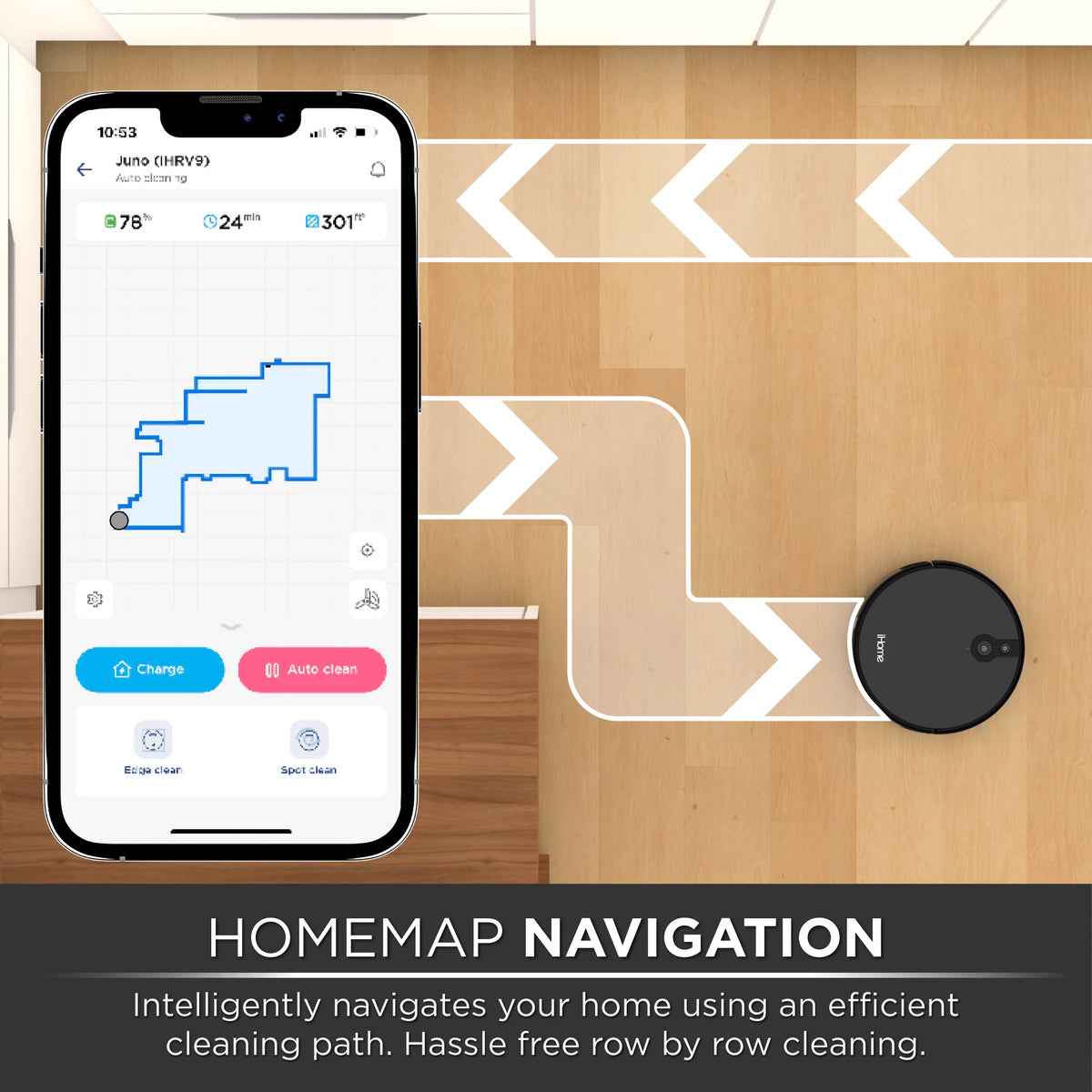 Robot Vacuum with Mapping Technology X805