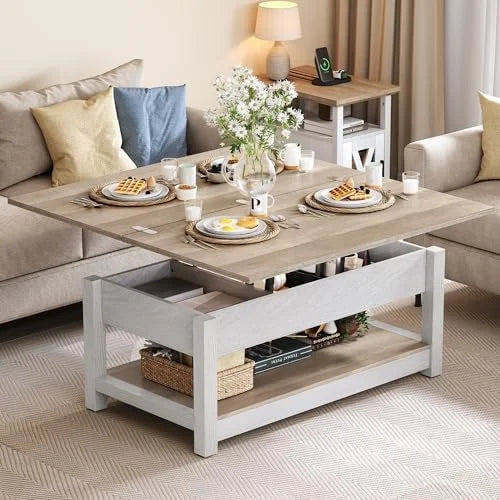 Lift Top Coffee Table Rustic Brown J244366