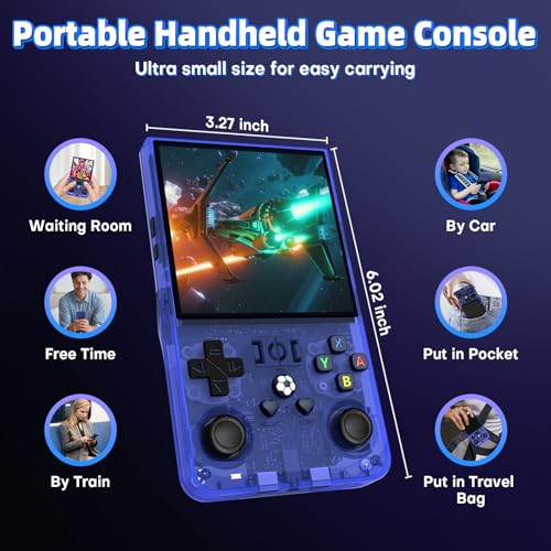 Blue 4.0'' Screen Retro Handheld Gaming Console E2061