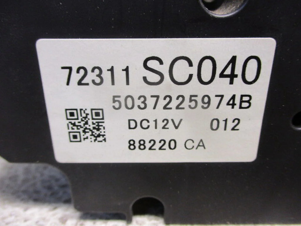 2009 Subaru Forester Heat A/C Temperature Control Unit S645