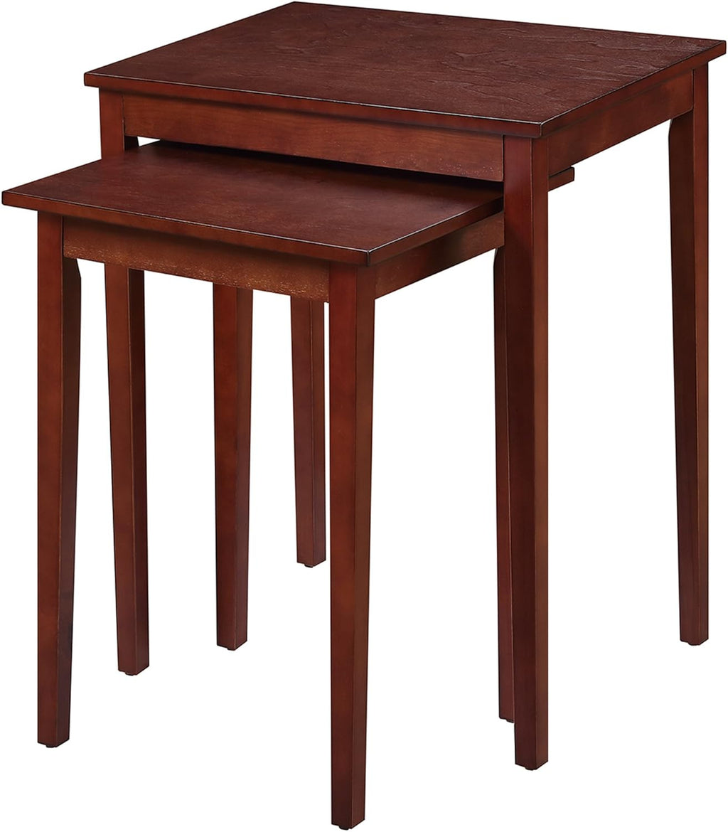 Mahogany Accent End Table Pack of 2 F97294