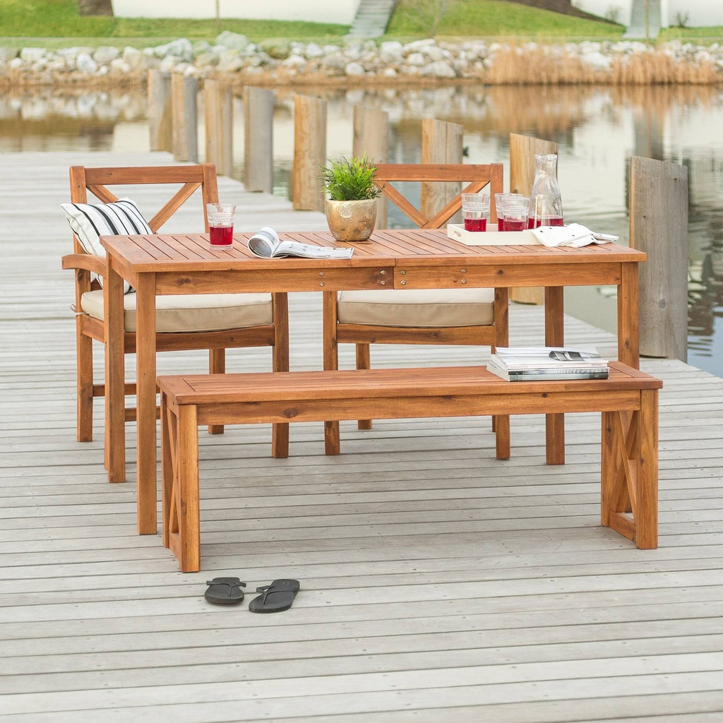 4-Piece Acacia Outdoor Dining Set Z65664