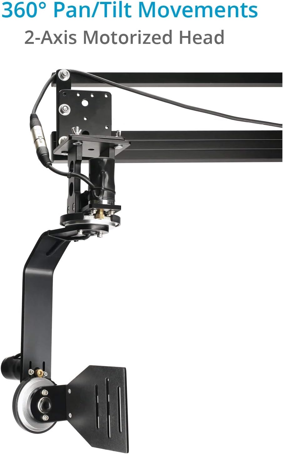 10' Telescopic Jib Arm Crane with Motorized Pan Tilt Head F820219