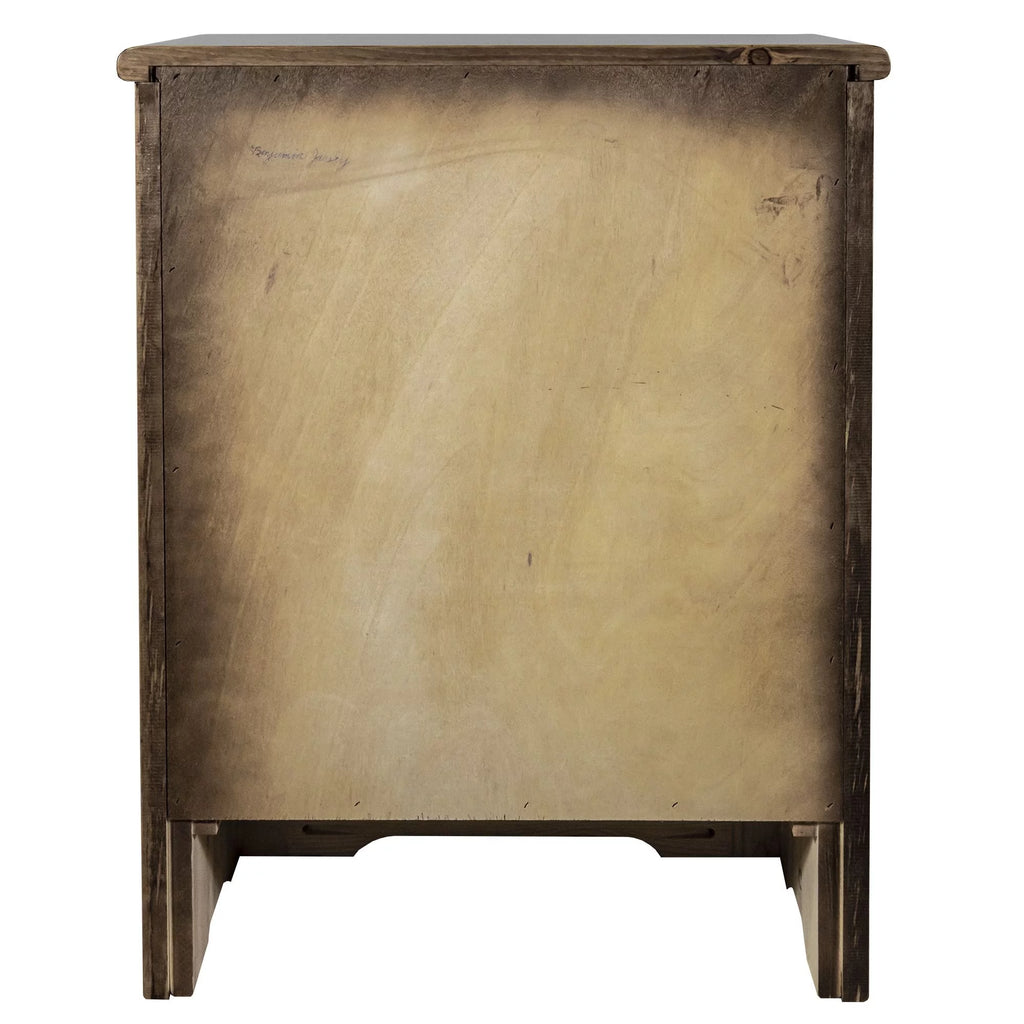 Accent Cabinet with Laser Engraved Wolf Design K635