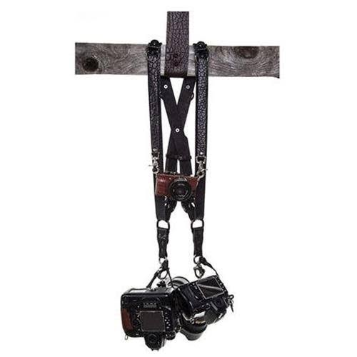 Black Leather Three-Camera Harness C45907