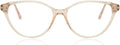 Peach Clear Lens Eyeglasses O396