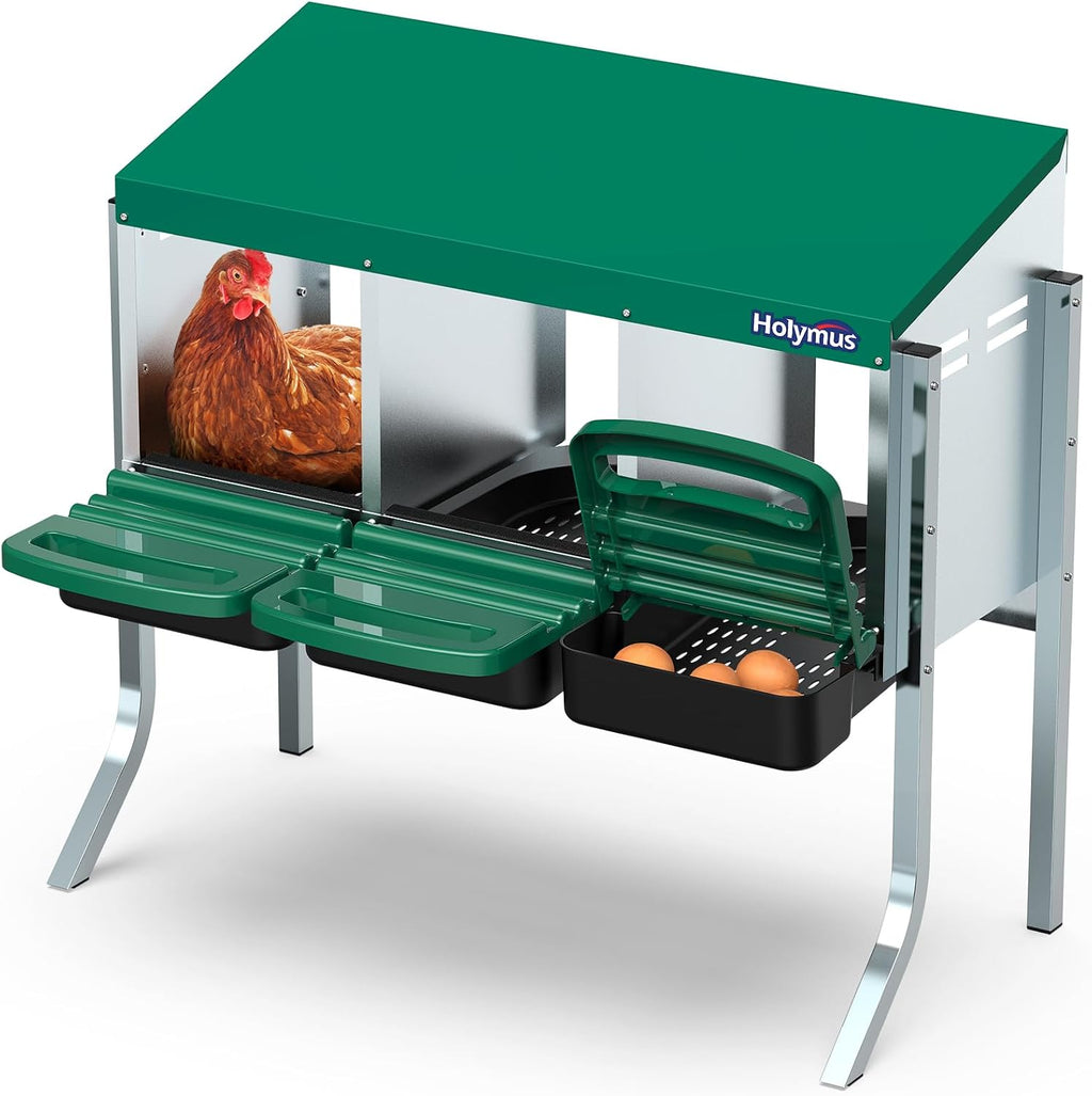 3 Holes Chicken Nesting Box with Metal Legs G535