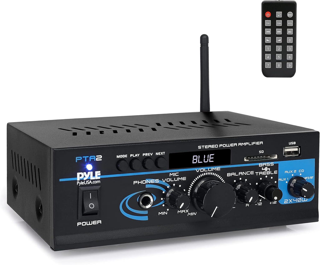 2X40W Bluetooth Mini Dual Channel Power Amplifier Q79033