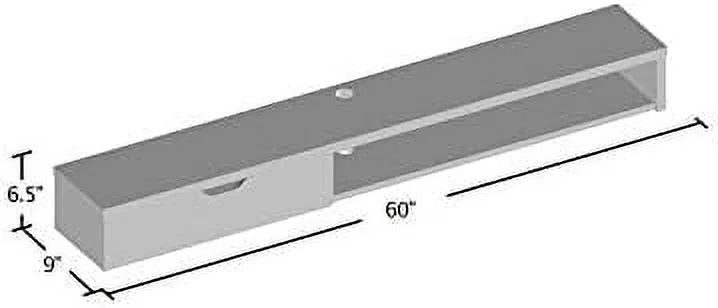 Cappuccino Wood Floating TV Stand P6758