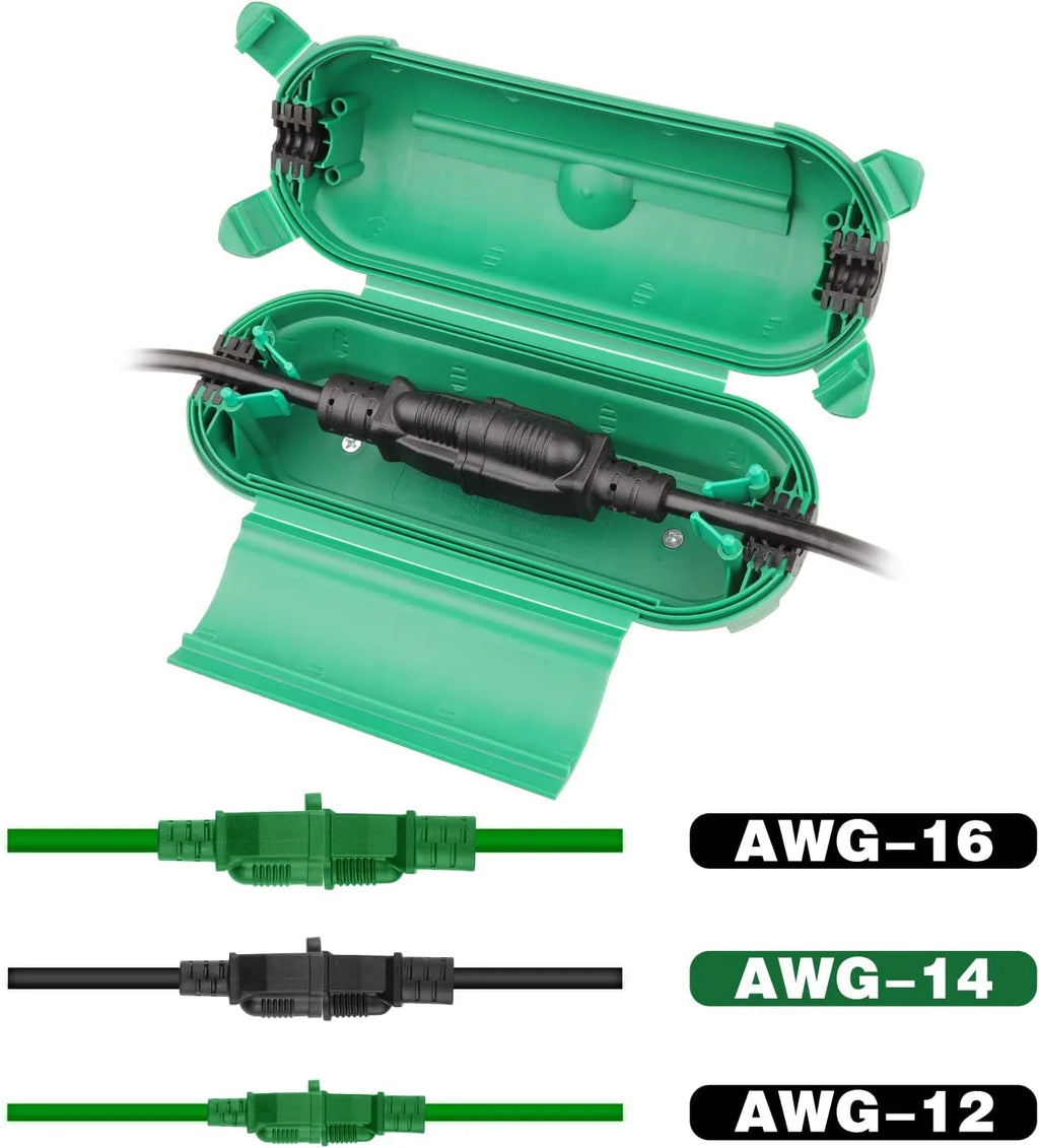 3 Pack Green Weatherproof Electrical Connection Box X85464