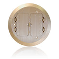 Brass Cover Plate, 2 Decora Flip Lids O323753