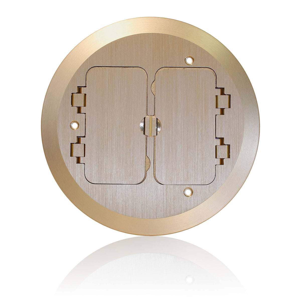 Brass Cover Plate, 2 Decora Flip Lids O323753
