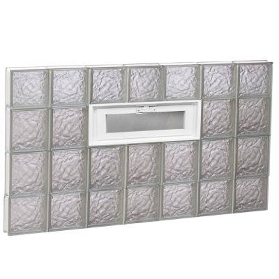 Ice Pattern Frameless Replacement Glass Block Window F1761