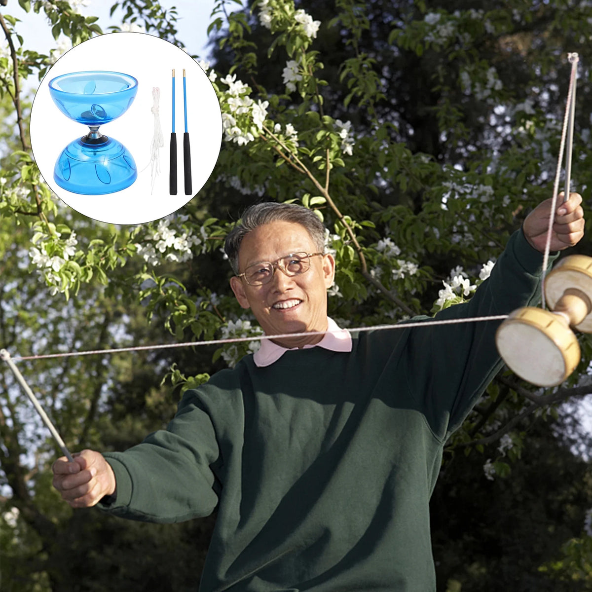 Chinese Yoyo Diabolo Toy Juggling Diabolos P6416