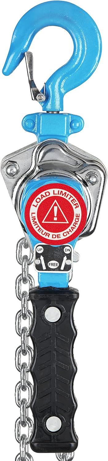 Lever Chain Hoist, 3/4 Ton Capacity, 10 ft Lift Z25121