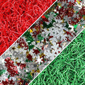 1LB Christmas Crinkle Cut Paper Shred Filler N759
