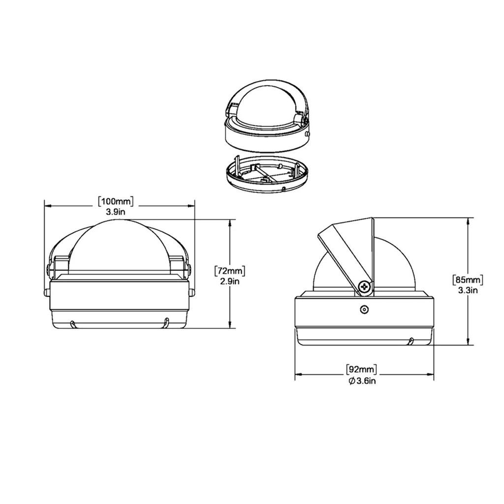 Surface Mount Compass, 2.75" Dial I874