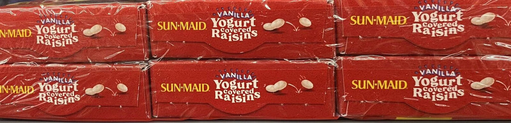 Vanilla Yogurt Covered Raisins 12 Boxes G8931