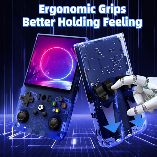 Blue 4.0'' Screen Retro Handheld Gaming Console E2061