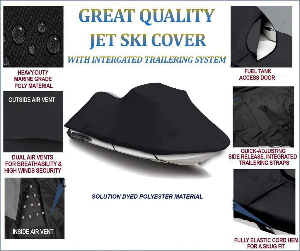 Black Jet Ski PWC Cover 2 Seater G379996