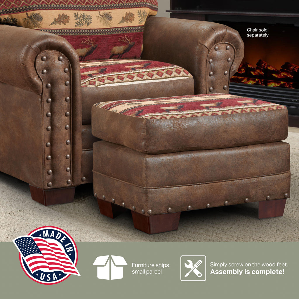 Arm Chair with Matching Ottoman Y68893