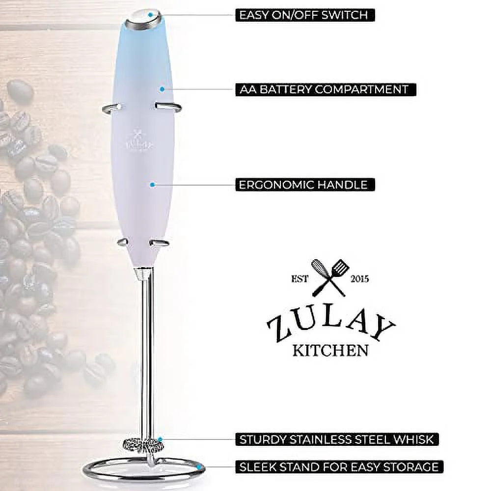 Milk Frother with Stand Handheld Electric Whisk Q8517