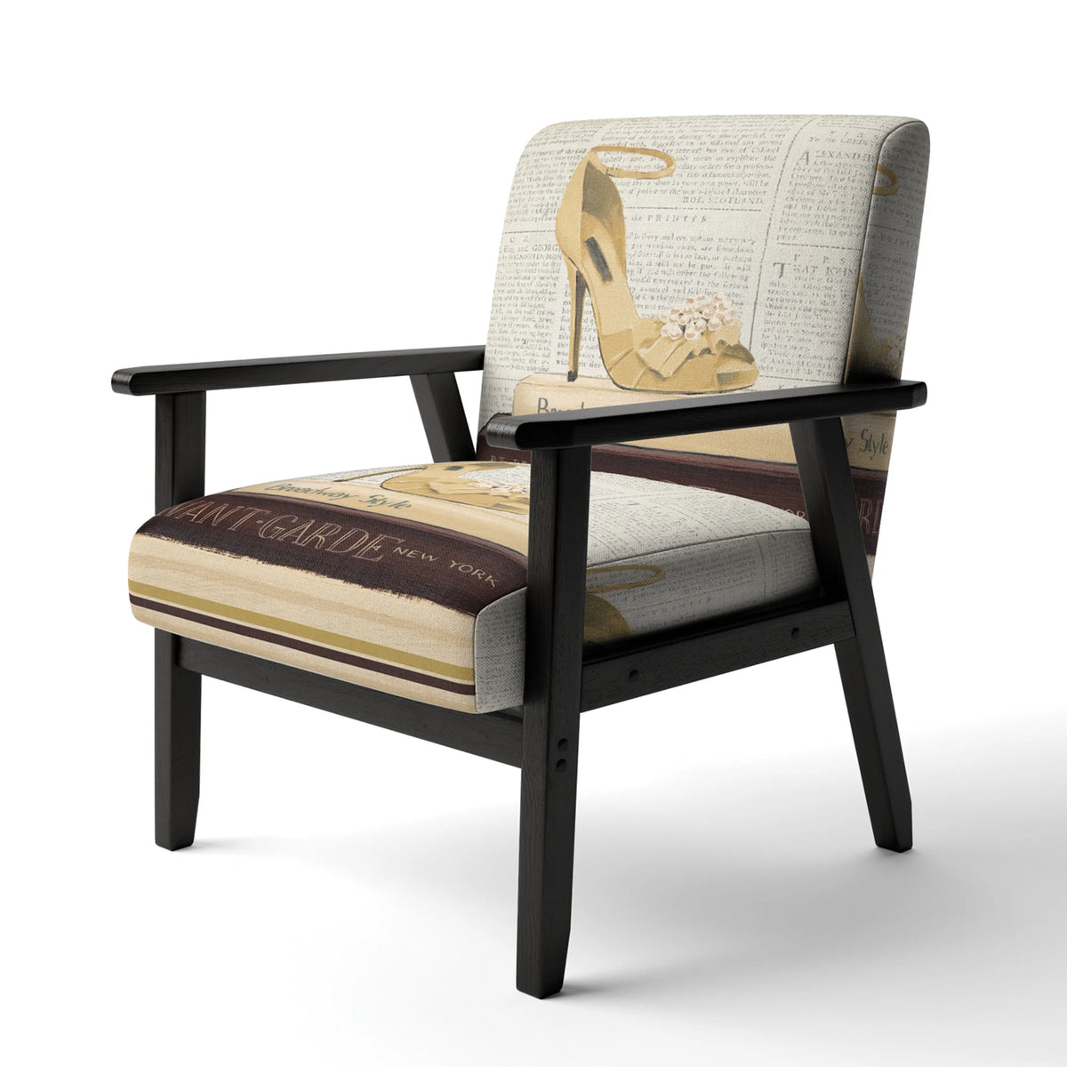 Gold Upholstered Accent Chair K72819