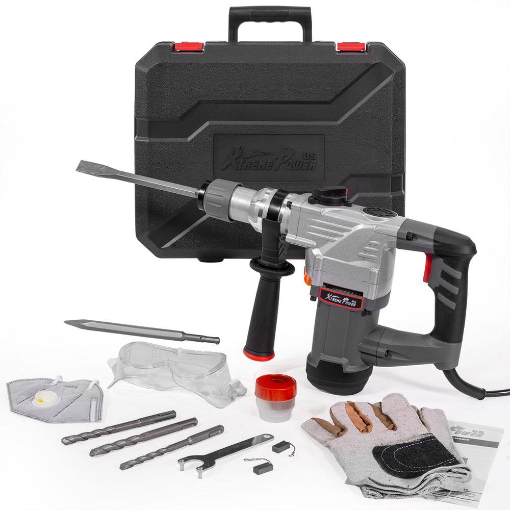 8.5 Amp 1-1/4 in. SDS-Plus Corded Variable Speed Rotary Hammer Drill with Storage Case V77121