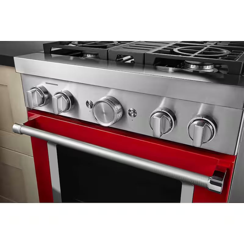 Passion Red Smart Gas Range with True Convection C293