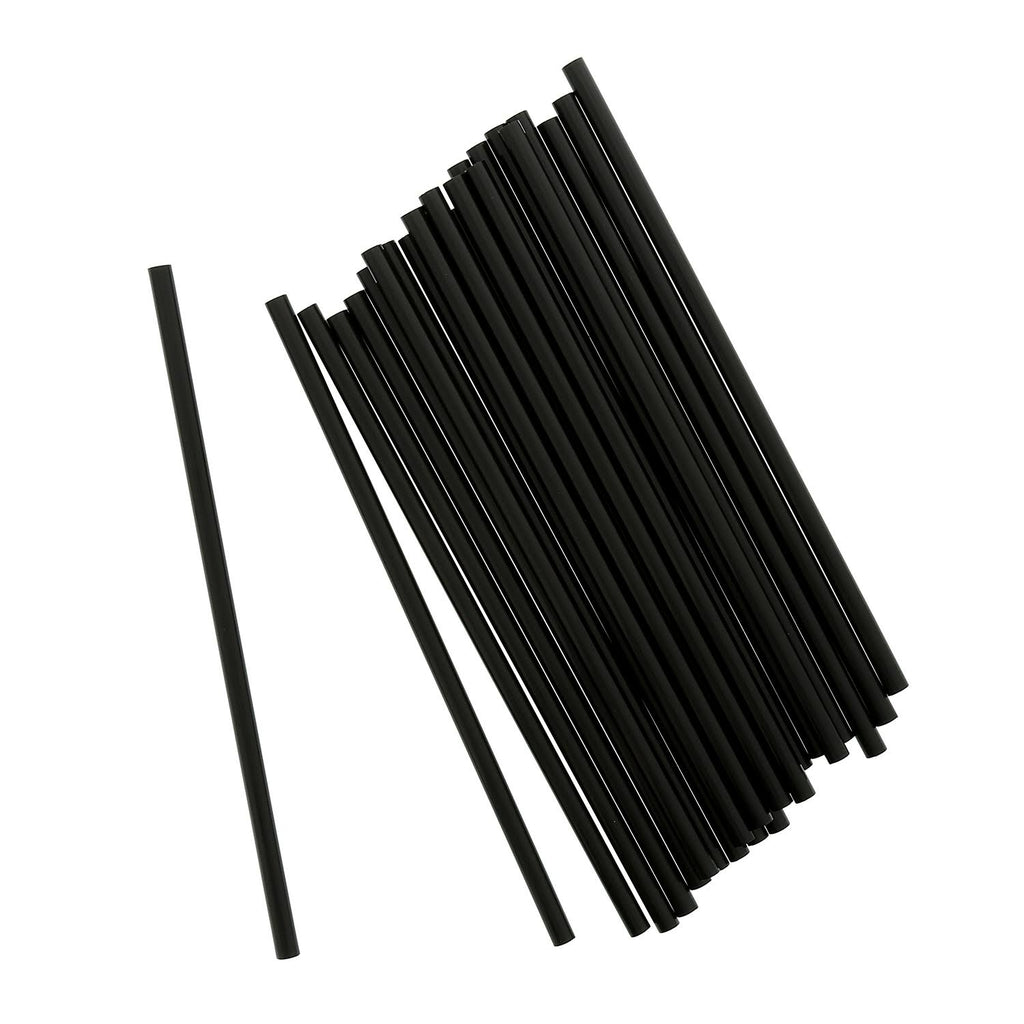 Black Unwrapped Straws, Case of 7200 F82299