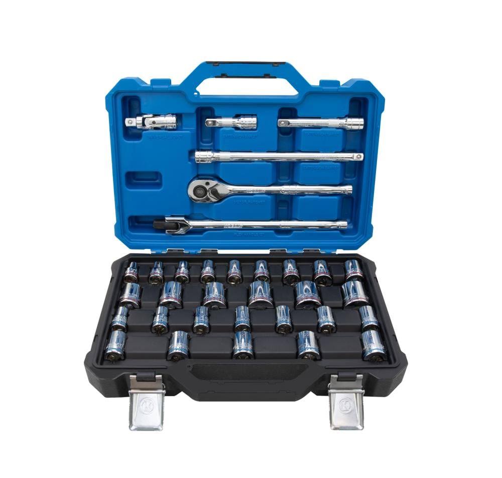 33 pc. SAE & Metric Mechanic's Tool Set with Hard Case A7671